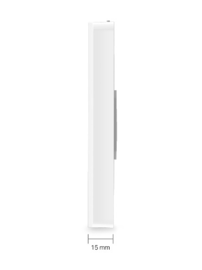 TP-LINK EAP235-WALL - Punto de acceso Omada de doble banda AC1200 MU-MIMO  diseñado para montaje en pared con 3 puertos adicionales  configuración por controlador o stand-alone y alimentación PoE af/at.