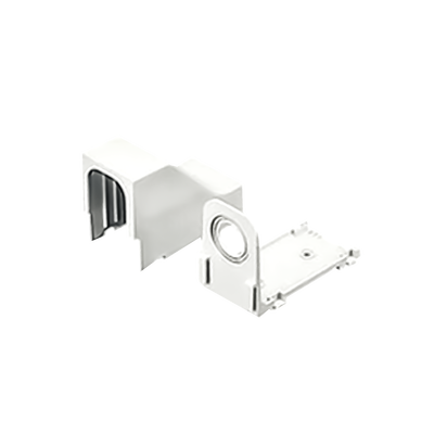 Accesorio Para Techo Falso/Entrada  Con Conexión Tubería 1/2 a 1 In  Compatible con Canaletas LD3  LD5 y LD10  Color Blanco