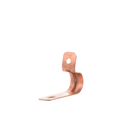 Abrazadera de Cobre para Fijar Cable a la Pared.
