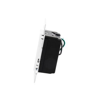 (Caseta Wireless) Atenuador de pared. Aumenta/Disminuye Intensidad de Iluminación.  No requiere cable neutro. 150W LED / 600W INC/HAL