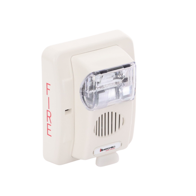 Sirena Estrobo  12/24 Vcd  Multi Candela  Montaje En Pared  Color Blanco  Serie HE (0500-06030)