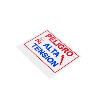 Letrero de peligro para cercas electrificadas  de alta durabilidad (21 x 13 cm)