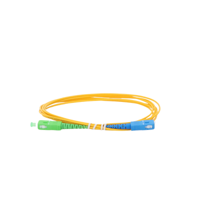 Jumper de Fibra Óptica Monomodo SC/APC-SC/UPC Simplex de 2 metros  2mm