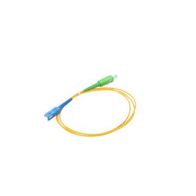 Jumper de Fibra Óptica Monomodo SC/APC-SC/UPC Simplex de 1 metro  2mm