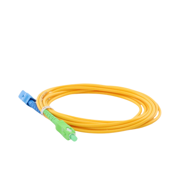 Jumper de Fibra Óptica Monomodo SC/UPC-SC/APC Simplex  color amarillo  3 metros  3 mm