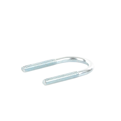 Abrazadera tipo U de 1/2"  con acabado Electro Zinc  no incluye tuercas y arandelas