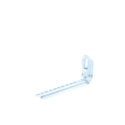 Ménsula omega tipo L inteligente  310 mm de ancho  con acabado Electro Zinc