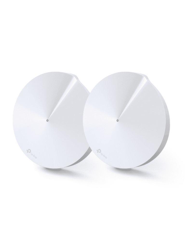 TP-LINK DECO M5 (2-Pack)- Kit de 2 routers MESH para hogar de doble banda Wi-Fi 5 AC1300 Mbps con 2 puertos Gigabit WAN/LAN  4 antenas internas  además app Deco (iOS  Android) y protección HomeCare. #TP9