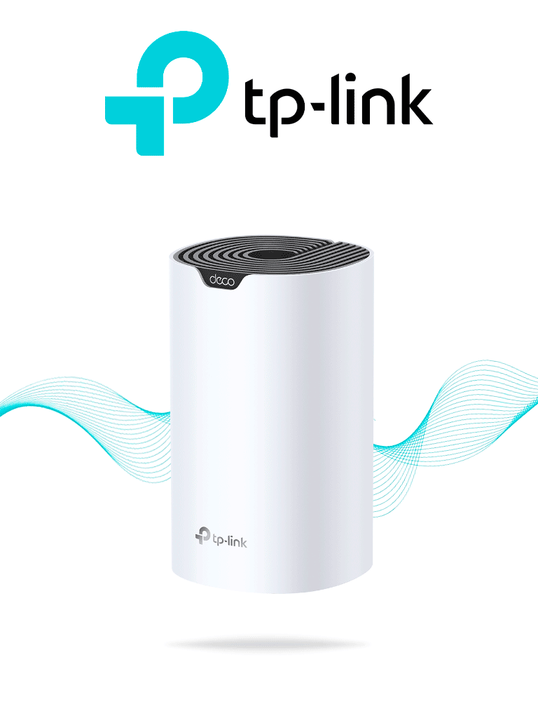 TP-LINK DECO S7 (1-Pack) -Router MESH para hogar de doble banda Wi-Fi 5 AC1900 Mbps con 3 puertos Gigabit WAN/LAN  3 antenas internas y administración mediante la app Deco (iOS  Android).