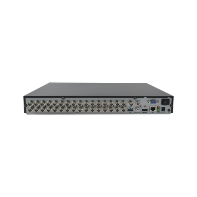 DVR 32 Canales TURBOHD + 8 Canales IP / 4 Megapixel / 2 Bahías de Disco Duro / 1 Canal de Audio / Videoanálisis