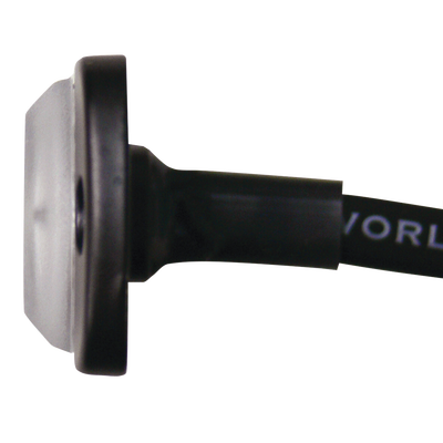 Luz Auxiliar de 12 LED  Rojo/Azul  SAE  Bisel Negro  Lente Transparente