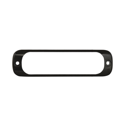 Luz Auxiliar de 6 LED  Roja  Bisel Negro  Lente Transparente