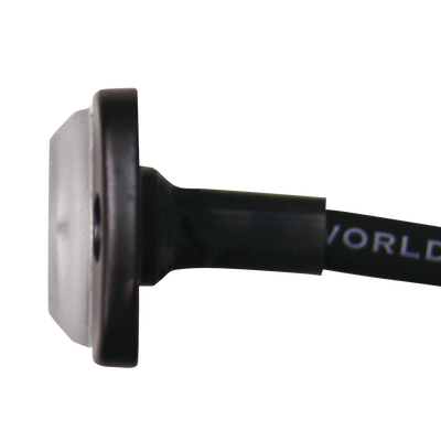 Luz Auxiliar de 6 LED  Roja  Bisel Negro  Lente Transparente