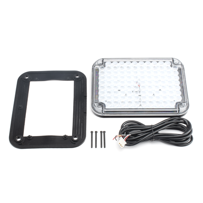 Luz de Advertencia de 9X7"  Bicolor Rojo/Claro  Ideal para Ambulancias