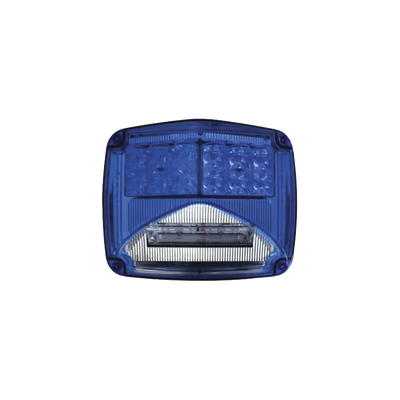 Luz de advertencia de 8 X 6"  Color Azul  Con Luz de Trabajo Clara  Ideal para Ambulancias