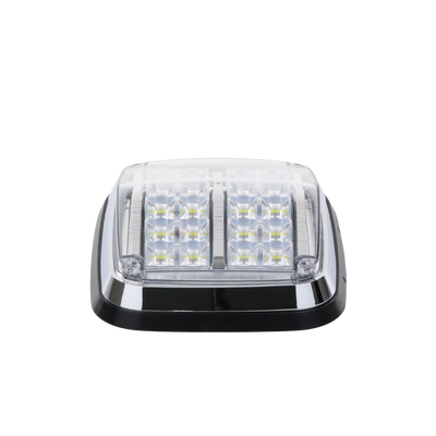 Luz de advertencia de 8 X 6"  Color Rojo / Claro  SAE   IP67  Ideal para Ambulancias