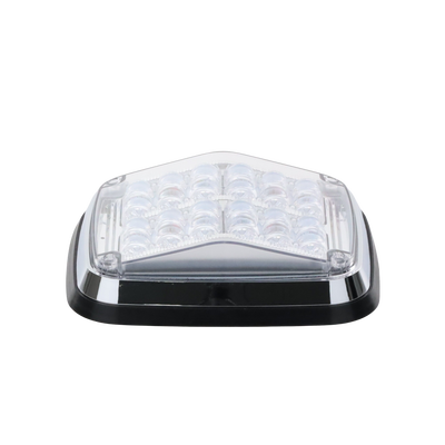 Luz de advertencia de 8 X 6"  Color Rojo / Claro  SAE   IP67  Ideal para Ambulancias