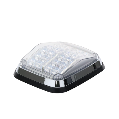 Luz de advertencia de 8 X 6"  Color Rojo / Claro  SAE   IP67  Ideal para Ambulancias