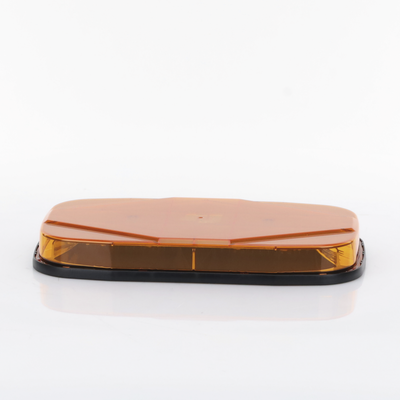 Mini barra de luces. 24 LED  15 pulgadas  Highlighter LED  Ambar  Domo Ambar  Montaje Permanente  Ideal para Seguridad Privada