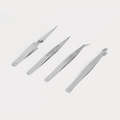 ( GCP011-10735 ) JUEGO D/4 MINI-TENAZAS ACERO-INOX.