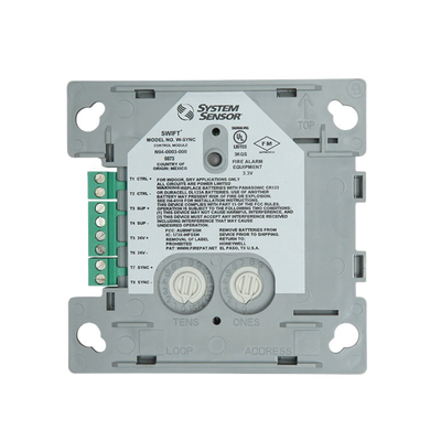 Módulo de Sincronización Inalámbrico / Compatible con Paneles Notifier  Fire-Lite  Silent Knight y Farenhyt / Incluye Baterías