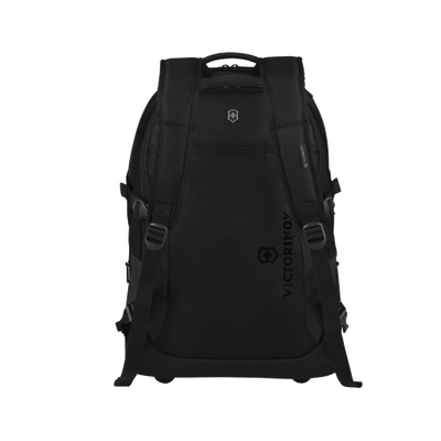 Mochila VX Sport EVO con Ruedas  Mango Telescópico y Correas al Hombro. Fabricada en Poliéster Negro repelente al Agua. Backpack on Wheels.
