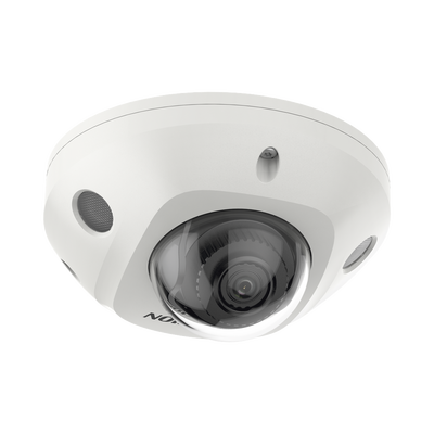 Mini Domo IP 4 Megapixel / Lente 2.8 mm / 30mts IR EXIR / Micrófono Integrado / Exterior IP67 / IK08 / PoE / DARKFIGHTER / Alarmas y Audio I/O / ONVIF / Micro SD / 4 Analíticos: AcuSense  Deteccion Facial  Conteo de Personas por Cruce y Zona