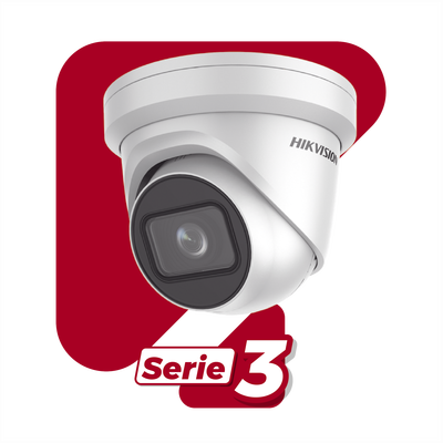 Turret IP 2 Megapixel / 40 mts IR EXIR / Lente 2.8 mm / WDR 120dB / Exterior IP67 / Vídeoanaliticos Integrados / PoE / microSD