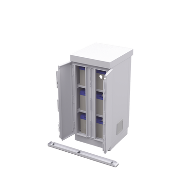 Gabinete de Seguridad de Lámina Galvanizada  para Almacenamiento de Baterías (Hasta 6 baterías PL110D12).
