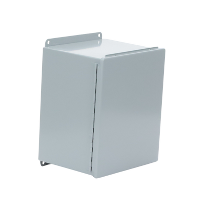 Gabinete de Bisagra Continua NEMA 12; IP66 de Uso en Intemperie  305 x 254 x 203 mm  De Acero  Color Gris