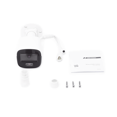 Bala IP 2 Megapixel / Imagen a Color 24/7 / PoE / Lente 2.8 mm / Luz Blanca 30 mts / Exterior IP67 / dWDR