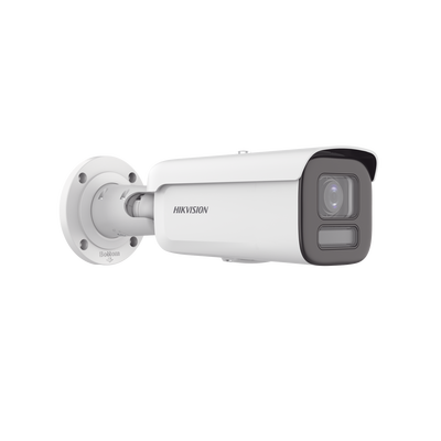 [Dual Light + ColorVu] Bala IP 4 Megapixel / Lente 2.8 - 12 mm /60 mts IR + 60 mts Luz Blanca / WDR 130 dB / Exterior IP67 / Captura Facial / Videoanaliticos (Filtro de Falsas Alarmas) / MicroSD / ACUSEARCH