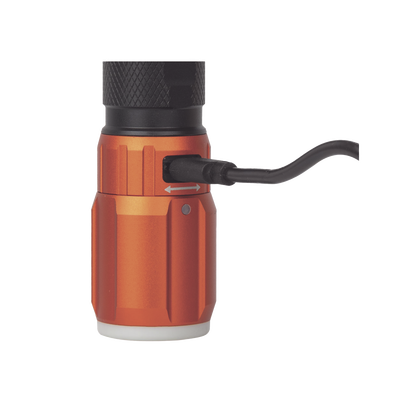 Linterna LED Portátil Recargable 500 Lúmenes con Luz Frontal y Lateral de Trabajo. Lámpara con tapa de Extremo con Imán  USB-C