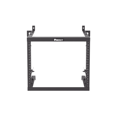Rack PanZone® de Montaje en Pared  de 19in  Profundidad Ajustable  Rieles Numerados y Roscados #12-24  9 UR  Color Negro