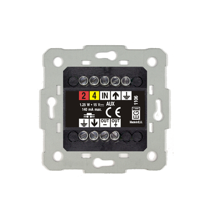 Módulo De Entrada Para Señal De Audio Auxiliar Con Encendido/Apagado Y Regulación De Volume  Color Blanco