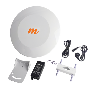 Radio Backhaul PTP  MIMO 4X4:4ac  5.150 - 5.875 GHz  IP67  Velocidad hasta 1.5 Gbps  Antena 25 dBi integrada   Monitoreo a través de la nube