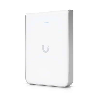 Access Point UniFi U6 In Wall/Montaje p/pared  WIFI 6 2.4 Y 5 Ghz  hasta 5.3 Gbps  1 pto PoE In  4 ptos secundarios (1 PoE Out)