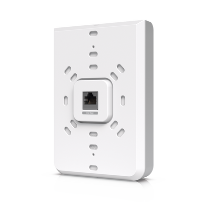 Access Point UniFi U6 In Wall/Montaje p/pared  WIFI 6 2.4 Y 5 Ghz  hasta 5.3 Gbps  1 pto PoE In  4 ptos secundarios (1 PoE Out)