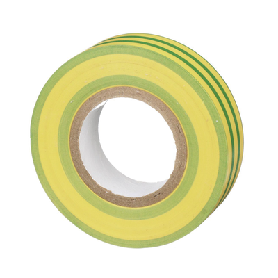 Cinta Eléctrica STRONGHOLD para Aislar  de PVC  Uso Construcción General en Tierras Físicas  Grosor de 0.13 mm (5 mil)  Ancho de 19.05 mm  y 20.12 m de Largo  Color Amarillo/Verde.