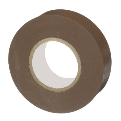 Cinta Eléctrica STRONGHOLD para Aislar  de PVC  Uso General Reparación y Mantenimiento  Grosor de 0.18mm (7 mil)  Ancho de 19mm  y 20.12m de Largo  Color Café