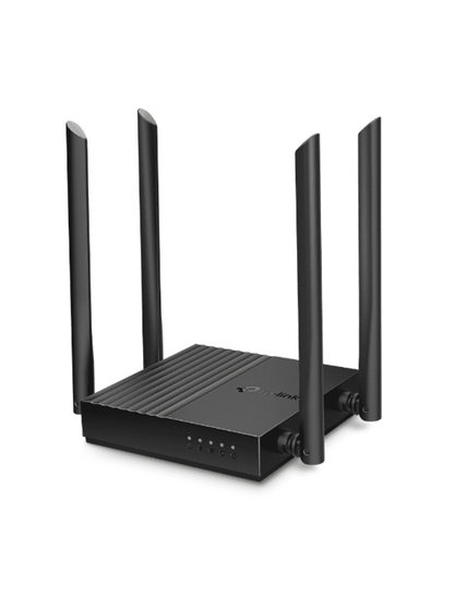 TP-LINK Archer C64 - Ruteador WiFi AC 1267Mbps con 1 puerto WAN y 4 puertos LAN RJ45 Gigabit Ethernet  MU-MIMO  4 antenas fijas  en modos de enrutador y punto de acceso  con Beamforming.#DL79