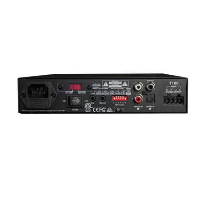 Amp Clase D | 2 Canales 100W | Con Aprendizaje IR | Salida Sub | Estéreo  Bridge  Múltiples Amplificadores | 4-8O