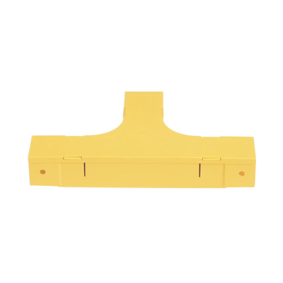 Accesorio en T Horizontal  Con Ángulos a 90º  Para Canaletas FiberRunner™ 2X2  Color Amarillo