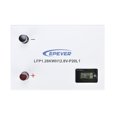Batería de Litio LiFePO4 12.8Vcc  100Ah  1.28KwH  Pantalla LCD para Monitoreo Local  Carcasa Metálica