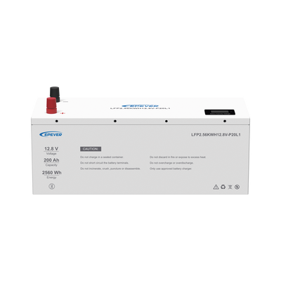 Batería de litio LiFeO4 12.8Vcc  200Ah  2.56Kwh  Pantalla LCD para Monitoreo Local  Carcasa Metálica