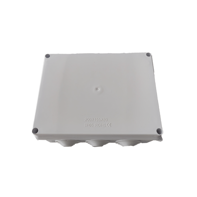 Caja de Conexiones Impermeable IP65  10 Entradas  Dimensiones 200 x 155 x 80 mm  para Instalaciones Industriales  Comerciales y Residenciales  Incluye Tornillería para su Instalación