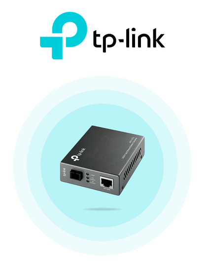 TP-LINK MC112CS - Convertidor de Fibra Óptica WDM Monomodo con 1 puerto RJ45 10/100 Mbps y 1 puerto SC/UPC 100 Mbps. Alcance de hasta 20 km. Requiere el modelo MC111CS para su funcionamiento. Plug and play.