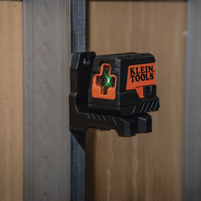 Mininivel Láser Verde de Líneas en Cruz  con Montaje Magnético y para Tripoide. Alcance de 15.2 m.