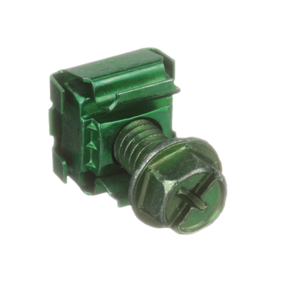 KIT 4 Tuercas Enjauladas No. 12-24  4 Tornillos Rosca 1/2" Verde.