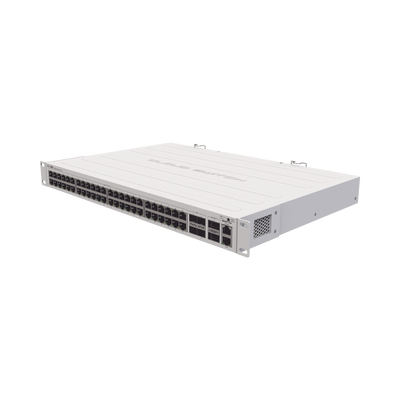 (CRS354-48G-4S+2Q+RM) Cloud Router Switch 48 puertos Gigabit Ethernet  4 puertos SFP+ 10G  2 puertos QSFP+ 40G  Montaje en Rack